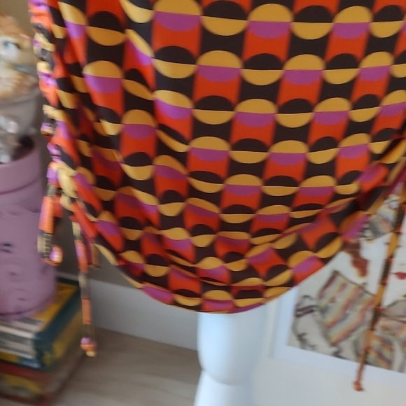 Nasty Gal Cut Out Bodysuit Dress Size 10 EUC Geometric Asymmetrical - Picture 5 of 5